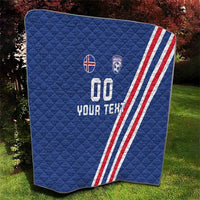 Custom Iceland Football Quilt Strakarnir Okkar Celtic Pattern