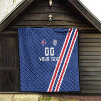 Custom Iceland Football Quilt Strakarnir Okkar Celtic Pattern