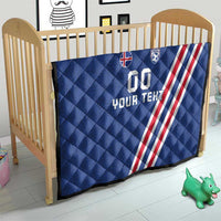 Custom Iceland Football Quilt Strakarnir Okkar Celtic Pattern