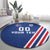 Custom Iceland Football Round Carpet Strakarnir Okkar Celtic Pattern