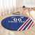 Custom Iceland Football Round Carpet Strakarnir Okkar Celtic Pattern