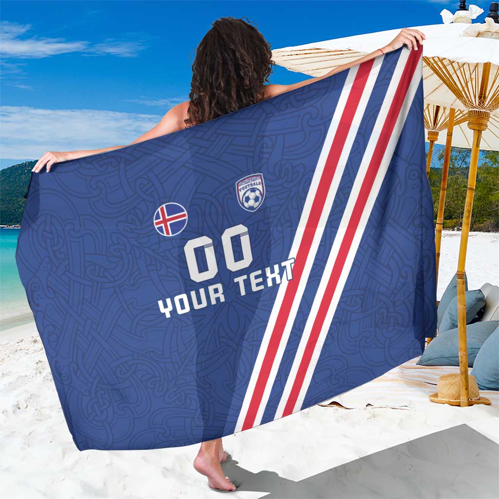 Custom Iceland Football Sarong Strakarnir Okkar Celtic Pattern