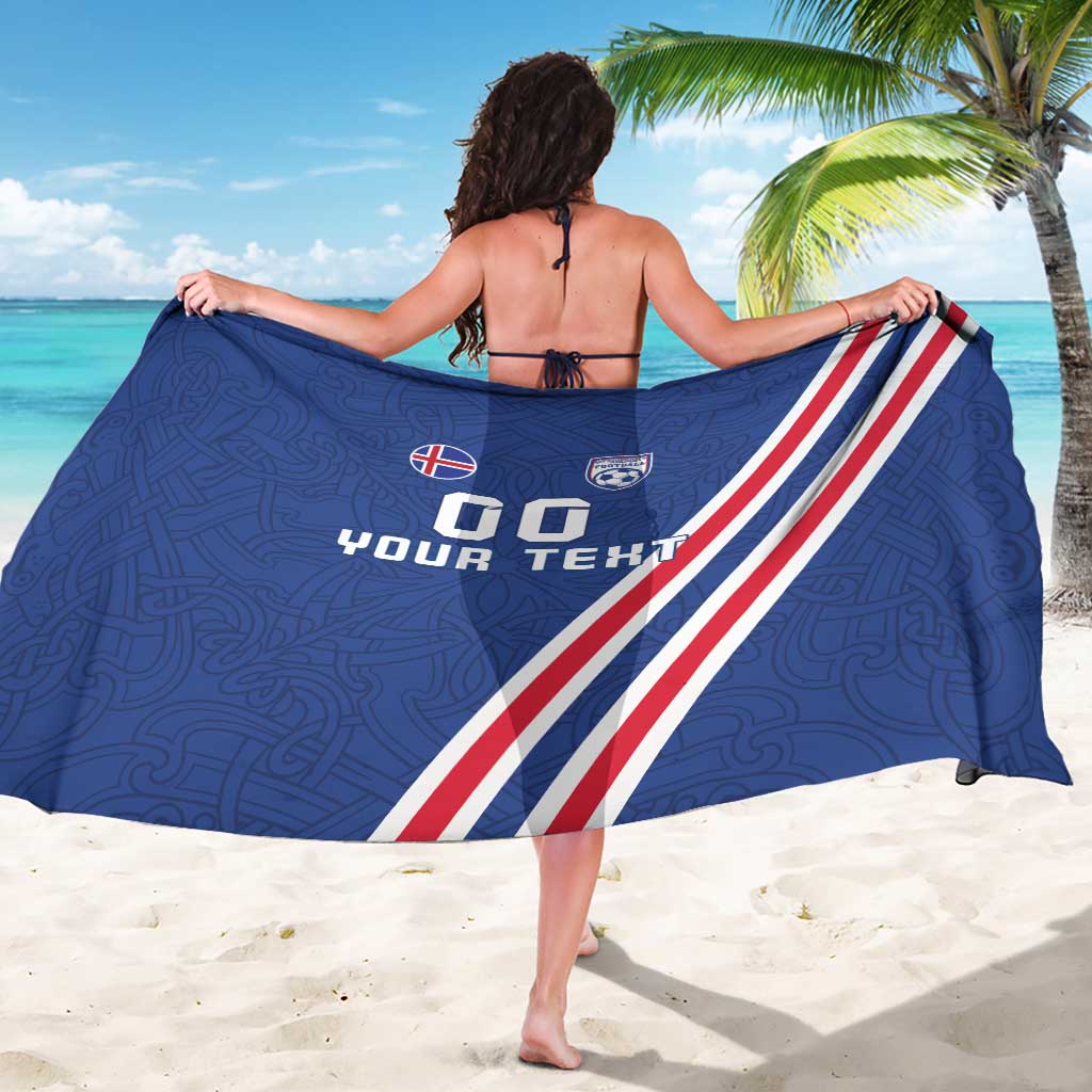 Custom Iceland Football Sarong Strakarnir Okkar Celtic Pattern