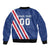 Custom Iceland Football Sleeve Zip Bomber Jacket Strakarnir Okkar Celtic Pattern