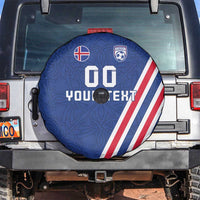 Custom Iceland Football Spare Tire Cover Strakarnir Okkar Celtic Pattern