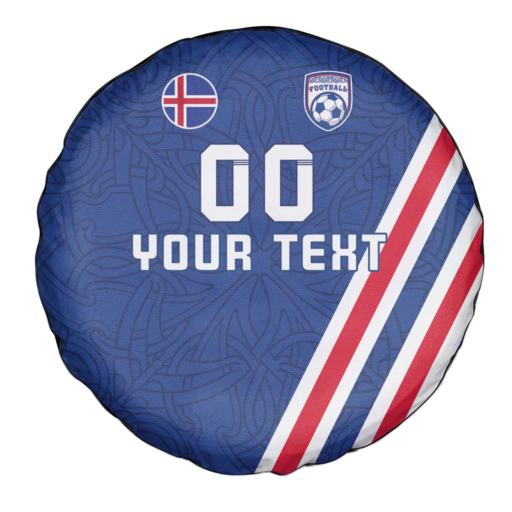 Custom Iceland Football Spare Tire Cover Strakarnir Okkar Celtic Pattern