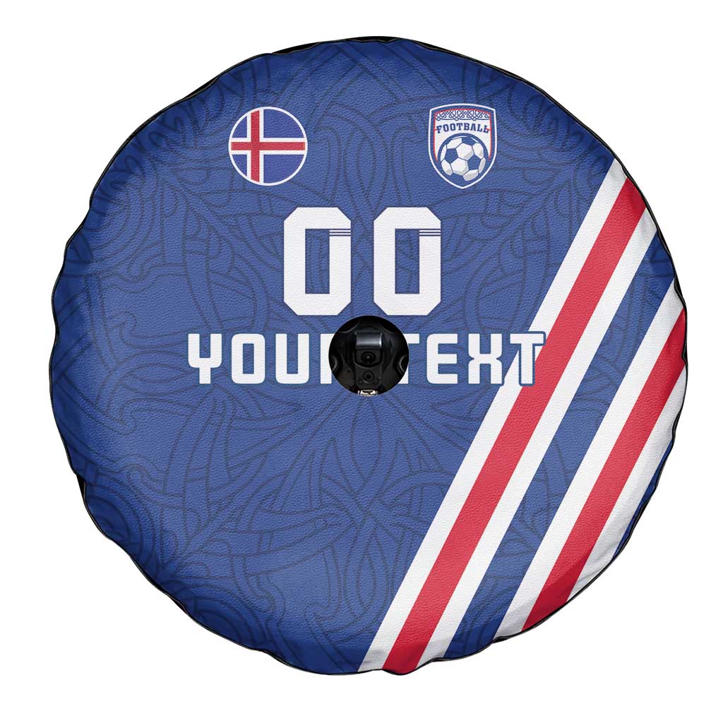 Custom Iceland Football Spare Tire Cover Strakarnir Okkar Celtic Pattern