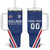 Custom Iceland Football Tumbler With Handle Strakarnir Okkar Celtic Pattern
