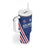Custom Iceland Football Tumbler With Handle Strakarnir Okkar Celtic Pattern
