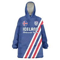 Custom Iceland Football Wearable Blanket Hoodie Strakarnir Okkar Celtic Pattern