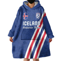 Custom Iceland Football Wearable Blanket Hoodie Strakarnir Okkar Celtic Pattern