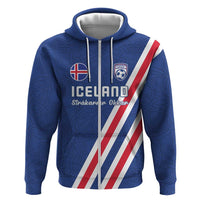 Custom Iceland Football Zip Hoodie Strakarnir Okkar Celtic Pattern