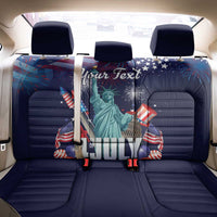 Personalized United States Independence Day Back Car Seat Cover Statue of Liberty for 4th of July
