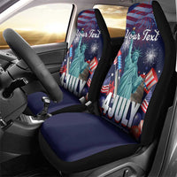 Personalized United States Independence Day Car Seat Cover Statue of Liberty for 4th of July