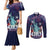 Personalized United States Independence Day Couples Matching Mermaid Dress and Long Sleeve Button Shirt Statue of Liberty for 4th of July