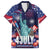 Personalized United States Independence Day Family Matching Long Sleeve Bodycon Dress and Hawaiian Shirt Statue of Liberty for 4th of July
