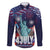 Personalized United States Independence Day Family Matching Long Sleeve Bodycon Dress and Hawaiian Shirt Statue of Liberty for 4th of July