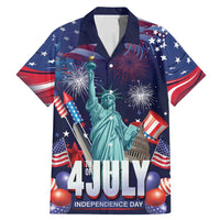 Personalized United States Independence Day Family Matching Mermaid Dress and Hawaiian Shirt Statue of Liberty for 4th of July