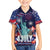 Personalized United States Independence Day Family Matching Off Shoulder Short Dress and Hawaiian Shirt Statue of Liberty for 4th of July