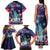Personalized United States Independence Day Family Matching Tank Maxi Dress and Hawaiian Shirt Statue of Liberty for 4th of July