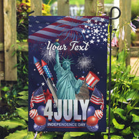 Personalized United States Independence Day Garden Flag Statue of Liberty for 4th of July