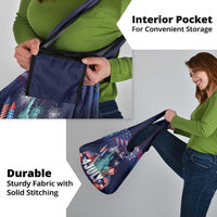 Personalized United States Independence Day Grocery Bag Statue of Liberty for 4th of July