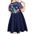 Personalized United States Independence Day Kid Short Sleeve Dress Statue of Liberty for 4th of July