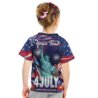 Personalized United States Independence Day Kid T Shirt Statue of Liberty for 4th of July