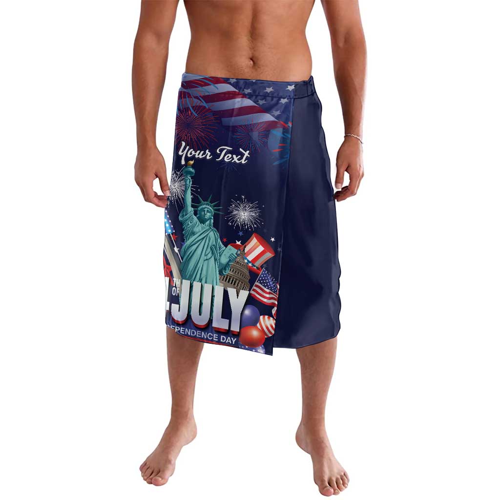 Personalized United States Independence Day Lavalava Statue of Liberty for 4th of July