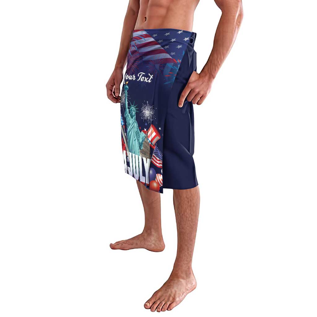 Personalized United States Independence Day Lavalava Statue of Liberty for 4th of July