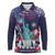 Personalized United States Independence Day Long Sleeve Polo Shirt Statue of Liberty for 4th of July