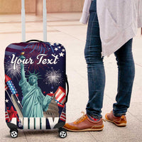 Personalized United States Independence Day Luggage Cover Statue of Liberty for 4th of July