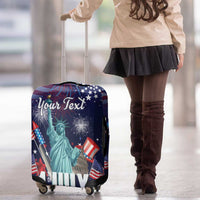 Personalized United States Independence Day Luggage Cover Statue of Liberty for 4th of July