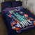 Personalized United States Independence Day Quilt Bed Set Statue of Liberty for 4th of July