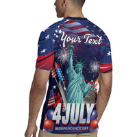 Personalized United States Independence Day Rugby Jersey Statue of Liberty for 4th of July