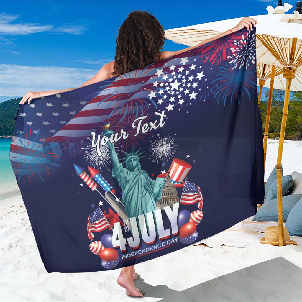 Personalized United States Independence Day Sarong Statue of Liberty for 4th of July