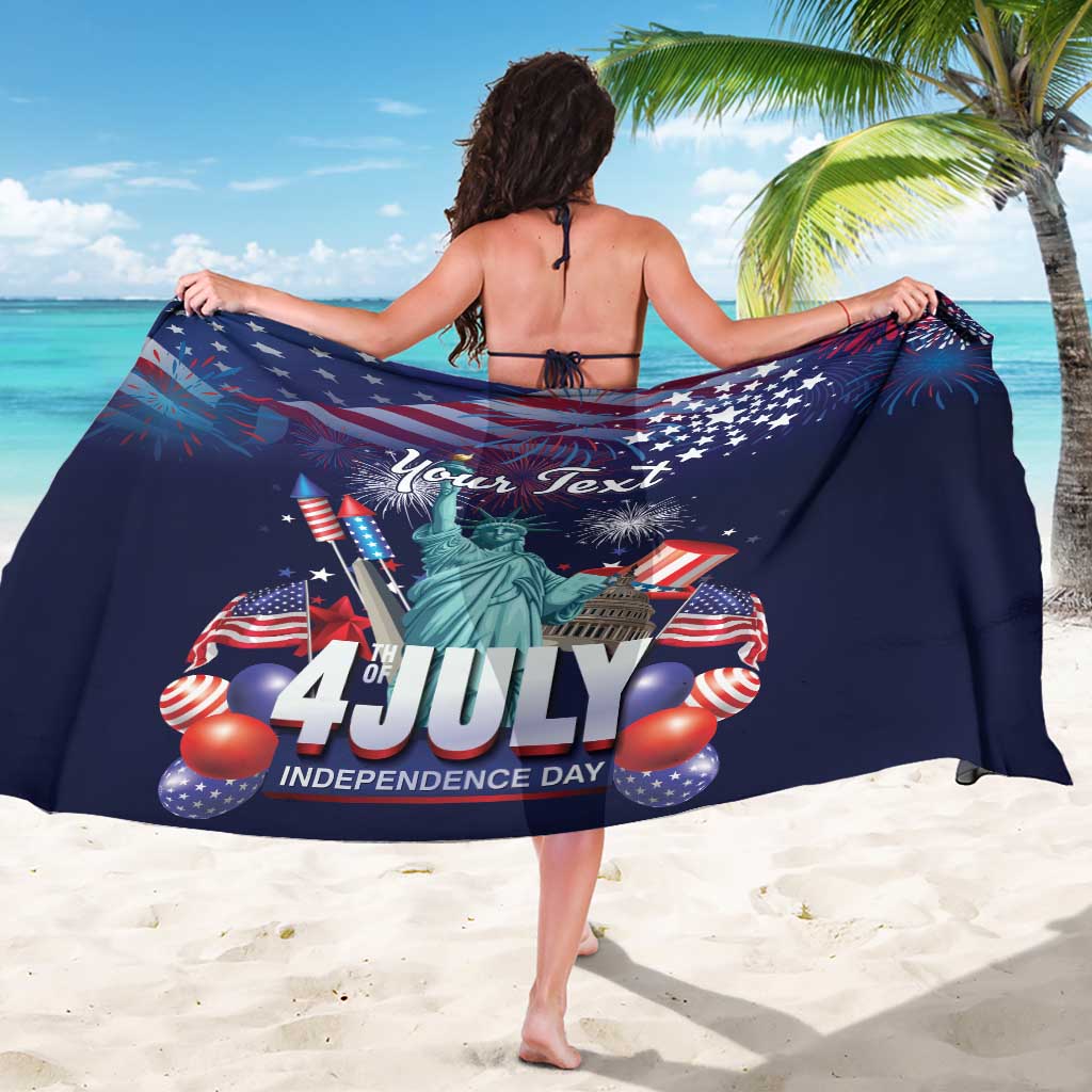 Personalized United States Independence Day Sarong Statue of Liberty for 4th of July