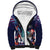 Personalized United States Independence Day Sherpa Hoodie Statue of Liberty for 4th of July
