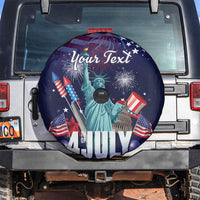 Personalized United States Independence Day Spare Tire Cover Statue of Liberty for 4th of July