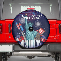 Personalized United States Independence Day Spare Tire Cover Statue of Liberty for 4th of July