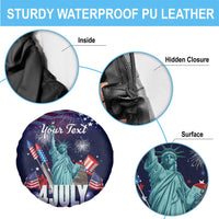 Personalized United States Independence Day Spare Tire Cover Statue of Liberty for 4th of July