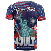 Personalized United States Independence Day T Shirt Statue of Liberty for 4th of July