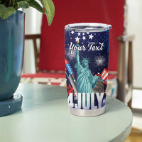 Personalized United States Independence Day Tumbler Cup Statue of Liberty for 4th of July