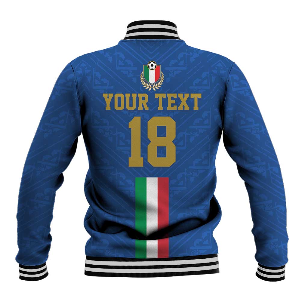 Custom Italy Football Baseball Jacket Come On Gli Azzurri