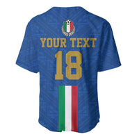 Custom Italy Football Baseball Jersey Come On Gli Azzurri