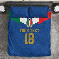 Custom Italy Football Bedding Set Come On Gli Azzurri