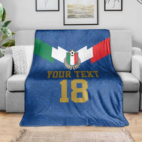 Custom Italy Football Blanket Come On Gli Azzurri