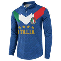 Custom Italy Football Button Sweatshirt Come On Gli Azzurri
