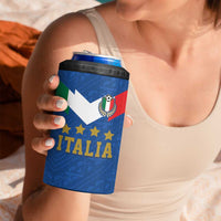 Custom Italy Football 4 in 1 Can Cooler Tumbler Come On Gli Azzurri