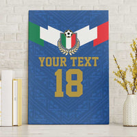 Custom Italy Football Canvas Wall Art Come On Gli Azzurri